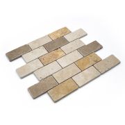 Mosaïque 31 X 31 X 1 cm en pierre naturelle