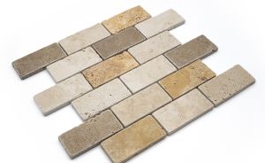 Mosaïque 31 X 31 X 1 cm en pierre naturelle