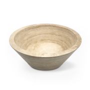 Vasque ronde-forme cône en pierre naturelle