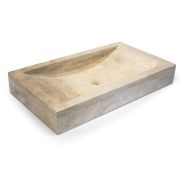 Vasque rectangle en pierre naturelle