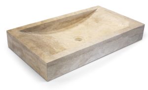 Vasque rectangle en pierre naturelle