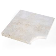 Margelle sans bord arrondi 45 X 45 en pierre naturelle