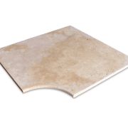 travertin margelle d angle rentrant 45x45x1,2 piscine