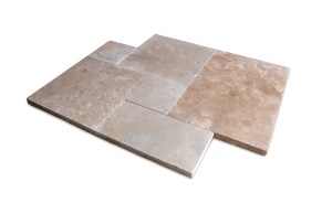 Travertin Dalle 4 formats en pierre naturelle
